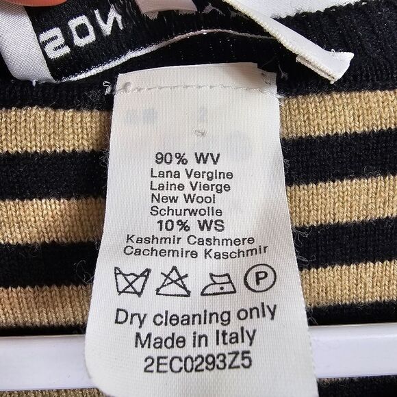 Sonia Rykiel Wool and Cashmere Striped Sweater in Black/Brown - Size 44 (Large) - Picture 8 of 8